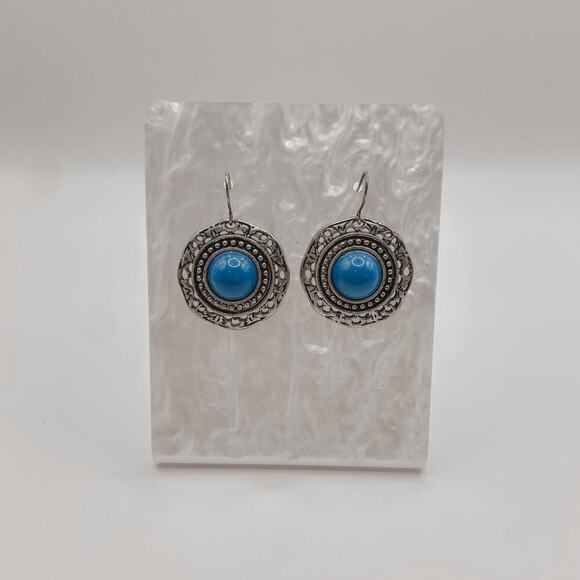 Vintage Fashion Bohemian Boho Earrings Dangle‎ Blue - Picture 1 of 6